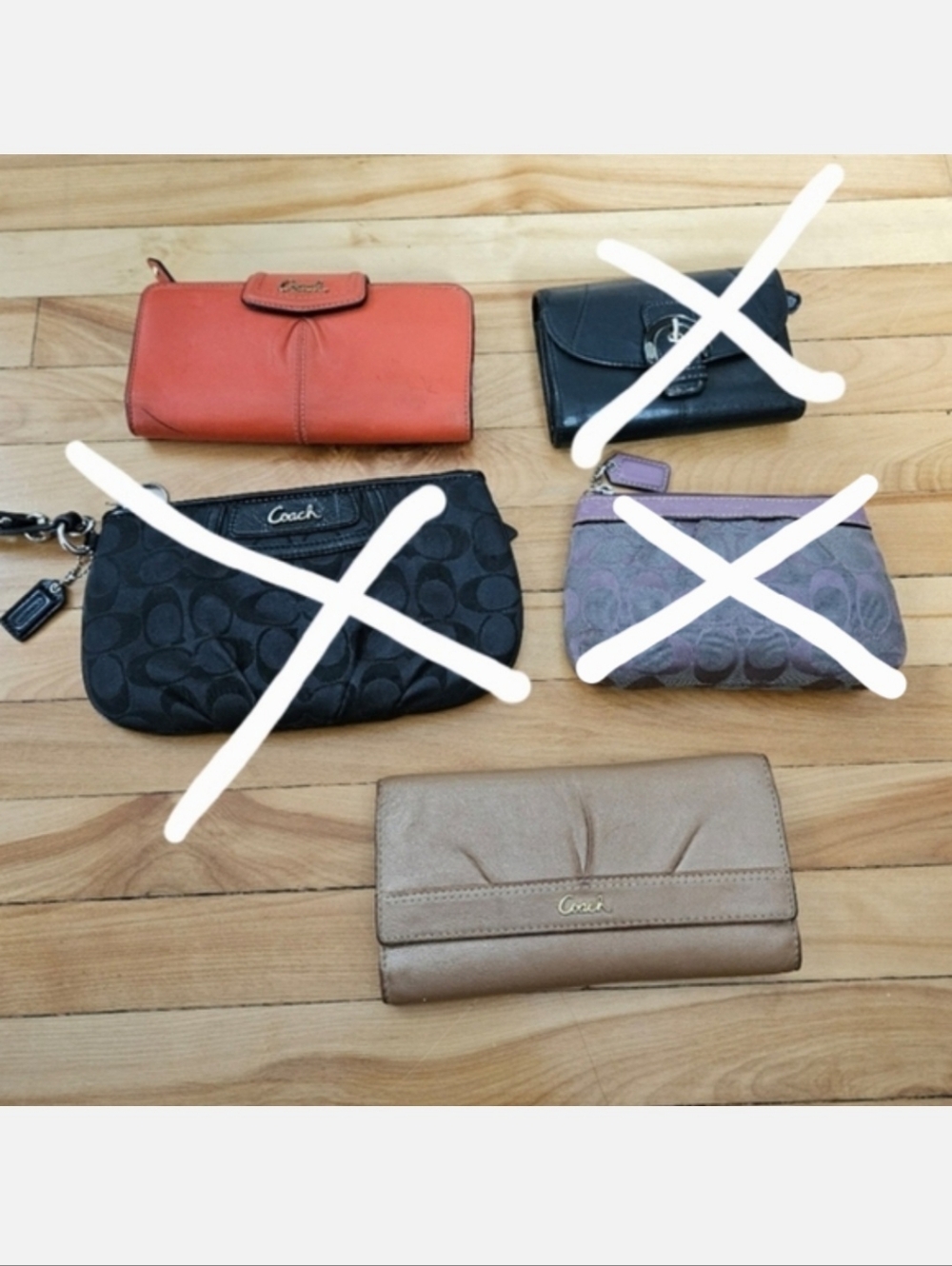 2 Coach wallet bundle (3 are sold)